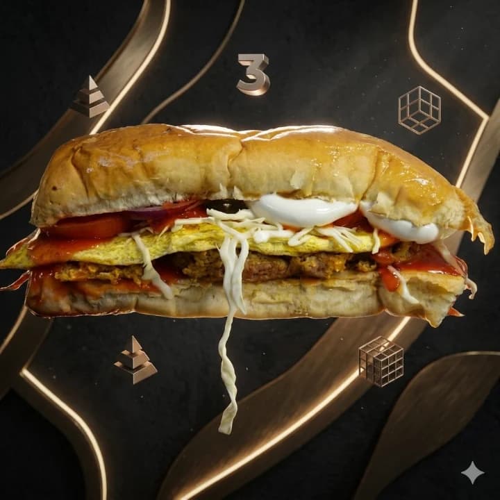 Long shami burger