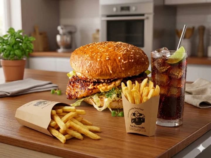 Grilled Burger Meal