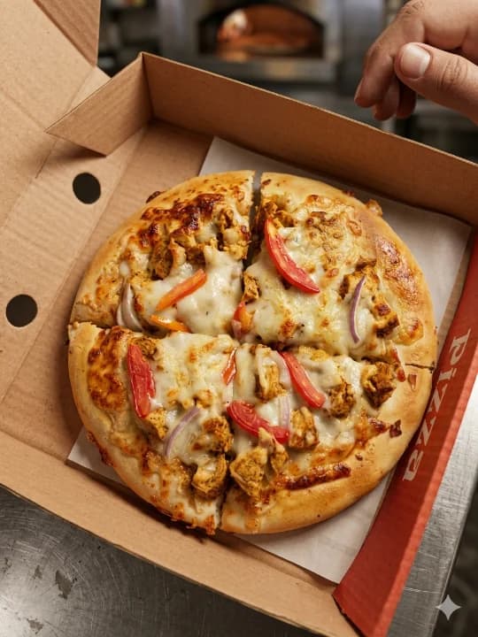 Large Mughlai pizza